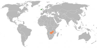 Sambian kartta maailman